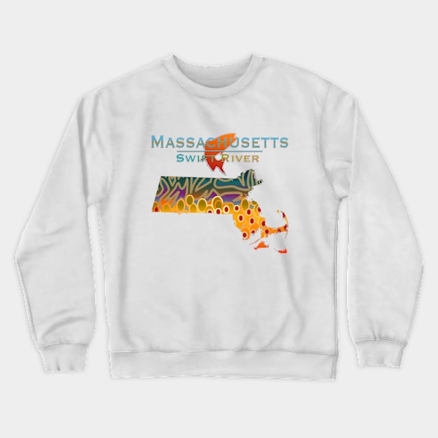 MASSACHUSETTS BROOK TROUT II Crewneck Sweatshirt by MikaelJenei